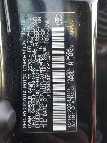 JTDKN3DU2D5541309 - 2013 TOYOTA PRIUS 黑色 照片 12