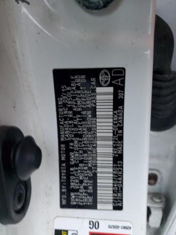 2T1BURHE4GC520896 - 2016 TOYOTA COROLLA L WHITE photo 13