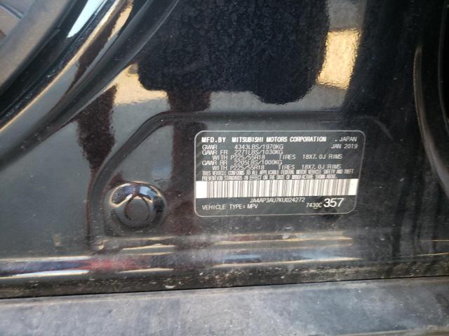 JA4AP3AU7KU024272 - 2019 MITSUBISHI OUTLANDER ES Черный фото 13