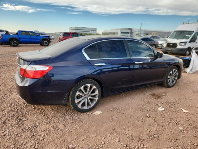 1HGCR2F59FA075639 - 2015 HONDA ACCORD SPORT BLUE photo 3