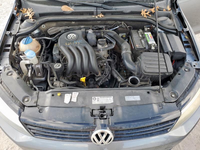 3VW2K7AJ7EM229179 - 2014 VOLKSWAGEN JETTA BASE Մոխրագույն լուսանկար 11