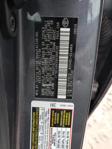 4T1BE46KX9U388530 - 2009 TOYOTA CAMRY BASE GRAY photo 12