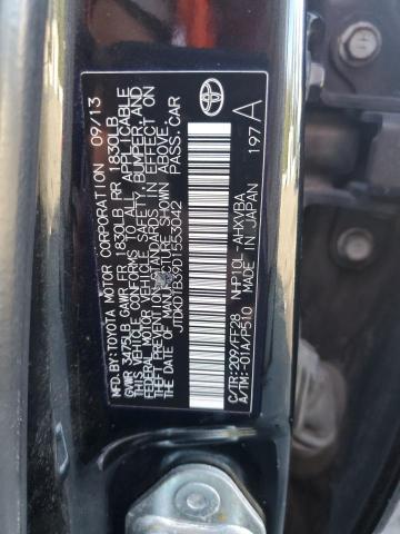 JTDKDTB39D1553042 - 2013 TOYOTA PRIUS C BLACK photo 13