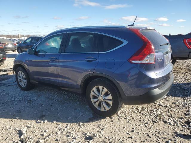 2HKRM4H72DH686877 - 2013 HONDA CR-V EXL BLUE photo 2