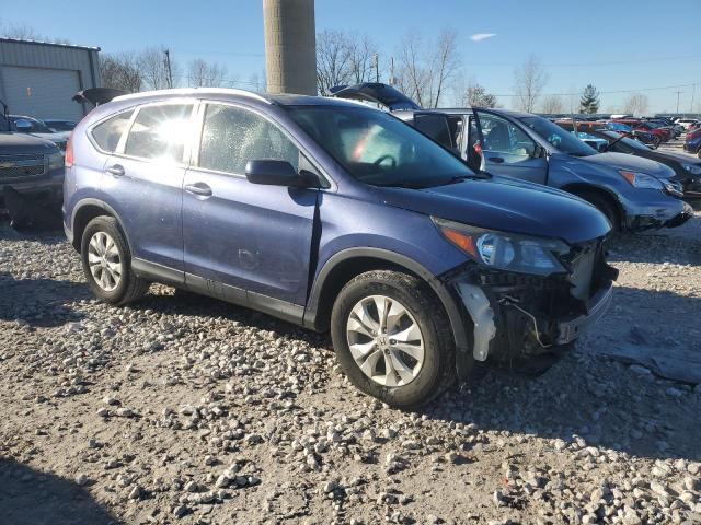 2HKRM4H72DH686877 - 2013 HONDA CR-V EXL BLUE photo 4