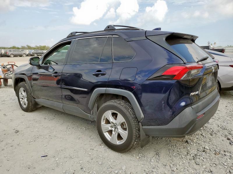 2T3W1RFV3KC012657 - 2019 TOYOTA RAV4 XLE Синій фото 2