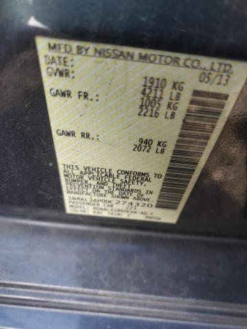 1N4AL3AP0DC274320 - 2013 NISSAN ALTIMA 2.5 GRAY photo 12