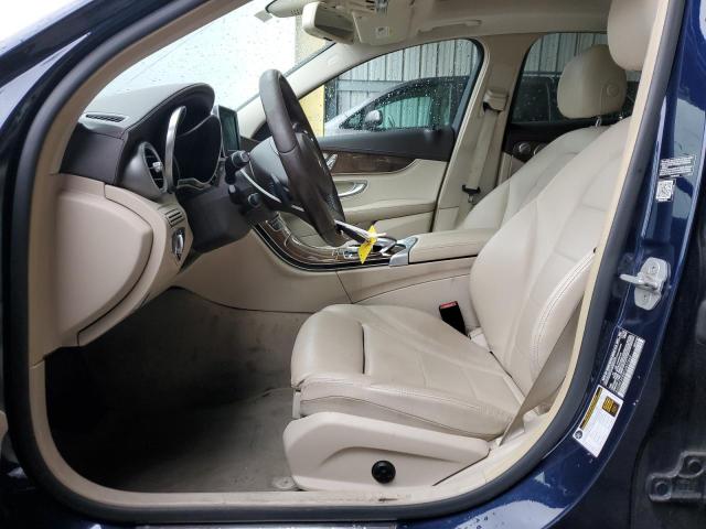 55SWF4KB8FU027664 - 2015 MERCEDES-BENZ C 300 4MATIC BLUE photo 7