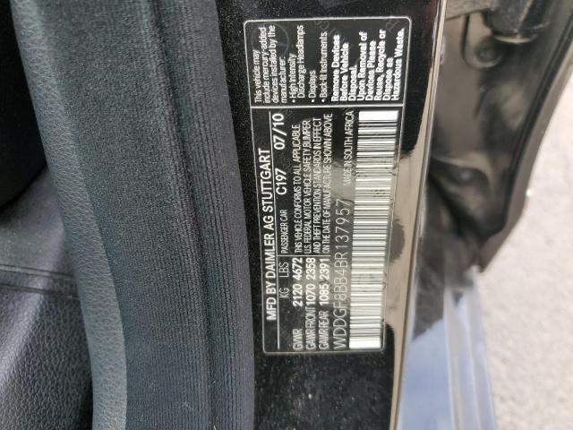 WDDGF8BB4BR137957 - 2011 MERCEDES-BENZ C 300 4MATIC BLACK photo 12