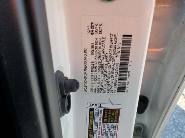 5J6RW1H80JL005683 - 2018 HONDA CR-V EXL Beyaz fotoğraf 14