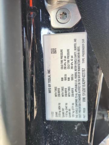 5YJ3E1EA2PF422787 - 2023 TESLA MODEL 3 Qara foto 12