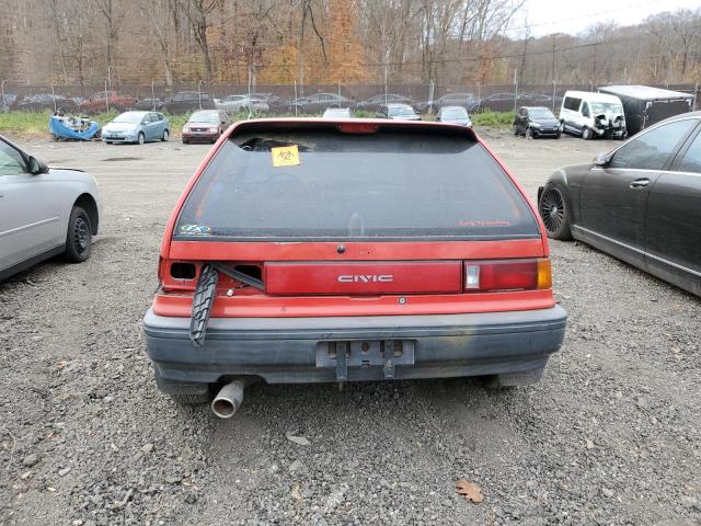 2HGED6347KH503701 - 1989 HONDA CIVIC RED photo 6