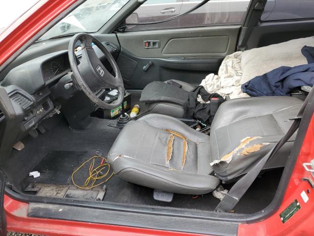 2HGED6347KH503701 - 1989 HONDA CIVIC RED photo 7