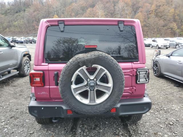 1C4HJXEG6MW861359 - 2021 JEEP WRANGLER U SAHARA PINK photo 6