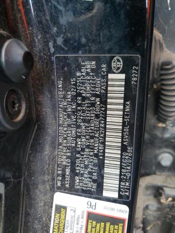 4T4BF1FK2FR477747 - 2015 TOYOTA CAMRY LE 黑色 照片 12