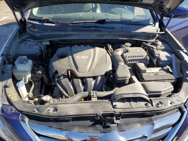 5NPEC4AC1DH725922 - 2013 HYUNDAI SONATA SE ლურჯი ფოტო 11
