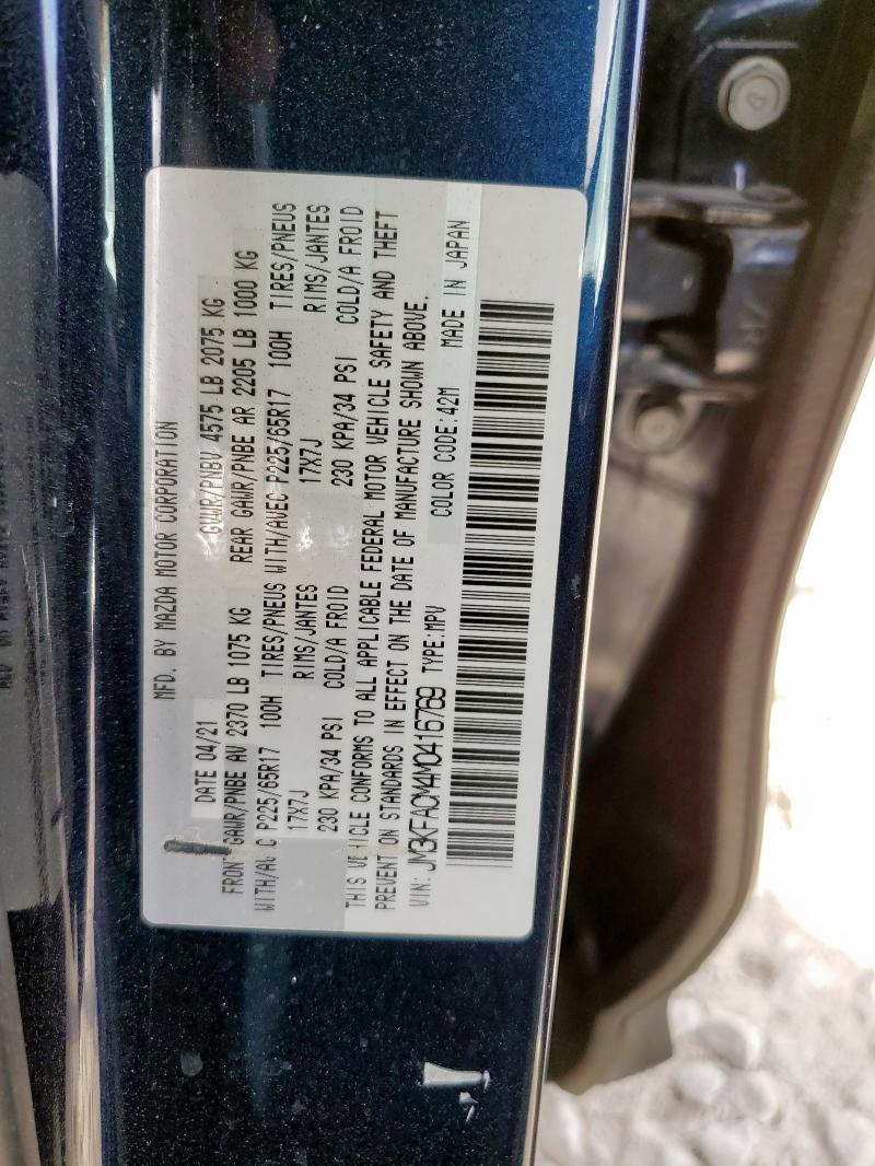 JM3KFACM4M0416769 - 2021 MAZDA CX-5 TOURING BLUE photo 13