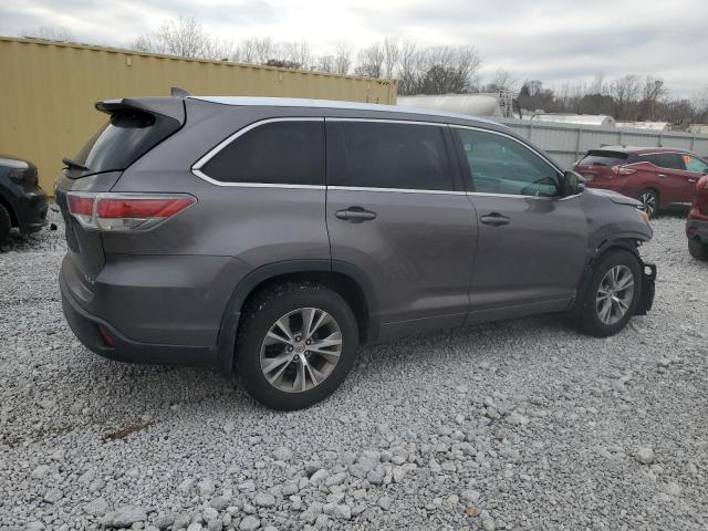 5TDJKRFH8FS167244 - 2015 TOYOTA HIGHLANDER XLE 棕色 照片 3
