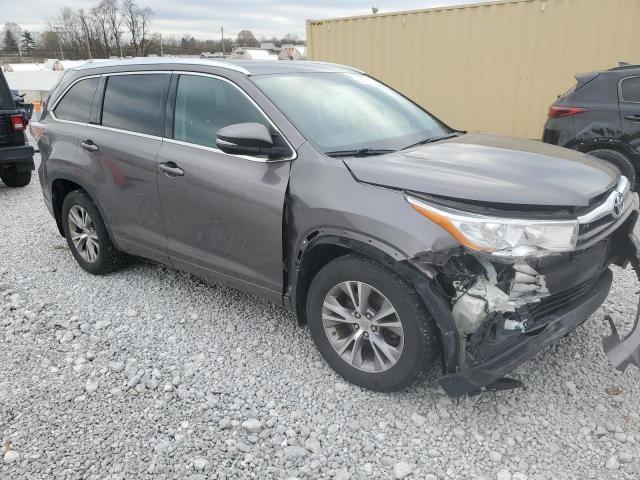 5TDJKRFH8FS167244 - 2015 TOYOTA HIGHLANDER XLE 棕色 照片 4