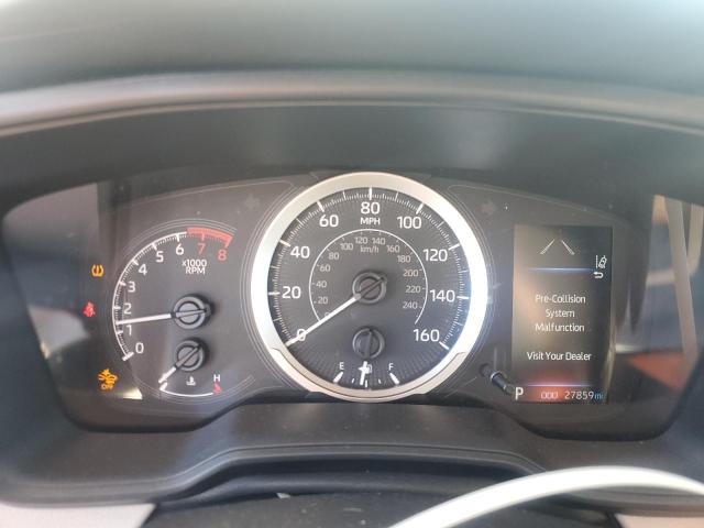 5YFEPMAE0NP381607 - 2022 TOYOTA COROLLA LE შავი ფოტო 9