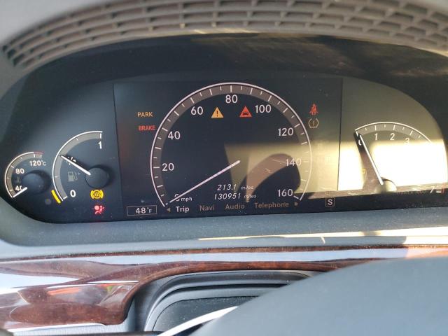 WDDNG86X48A172595 - 2008 MERCEDES-BENZ S 550 4MATIC SILVER photo 9