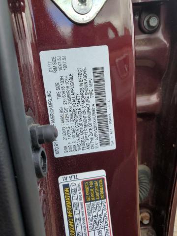 5J6RW2H5XHL059014 - 2017 HONDA CR-V EX RED photo 13