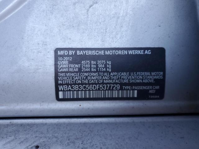 WBA3B3C56DF537729 - 2013 BMW 328 XI SILVER photo 12