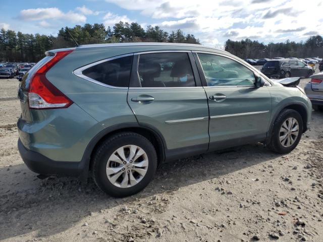 2HKRM4H71CH617466 - 2012 HONDA CR-V EXL BLUE photo 3