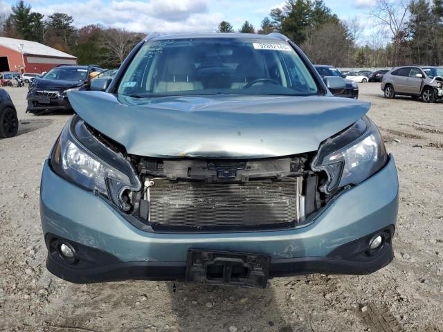2HKRM4H71CH617466 - 2012 HONDA CR-V EXL BLUE photo 5