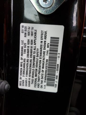 7FARW2H52JE075789 - 2018 HONDA CR-V EX BLACK photo 13