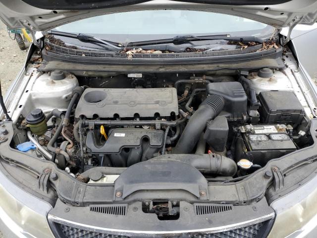 KNAFU4A28A5167987 - 2010 KIA FORTE EX SILVER photo 11