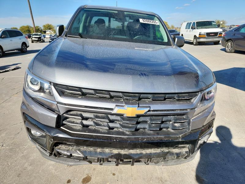 1GCPTCE1XM1239063 - 2021 CHEVROLET COLORADO LT GRAY photo 5