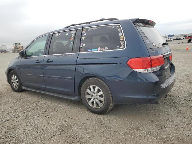 5FNRL38409B412361 - 2009 HONDA ODYSSEY EX BLUE photo 2