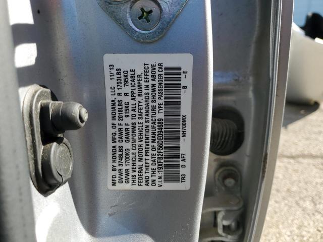19XFB2F56DE094689 - 2013 HONDA CIVIC LX 银色 照片 12