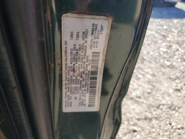 5TEWN72N73Z303634 - 2003 TOYOTA TACOMA XTRACAB მწვანე ფოტო 12