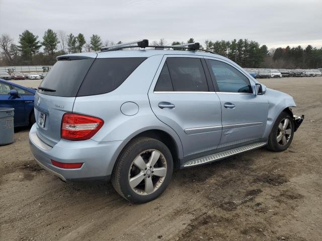 4JGBB8GB6AA587174 - 2010 MERCEDES-BENZ ML 350 4MATIC BLUE photo 3