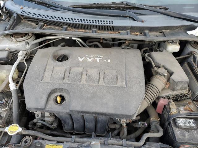 2T1BU4EE8AC286003 - 2010 TOYOTA COROLLA BASE SILVER photo 11