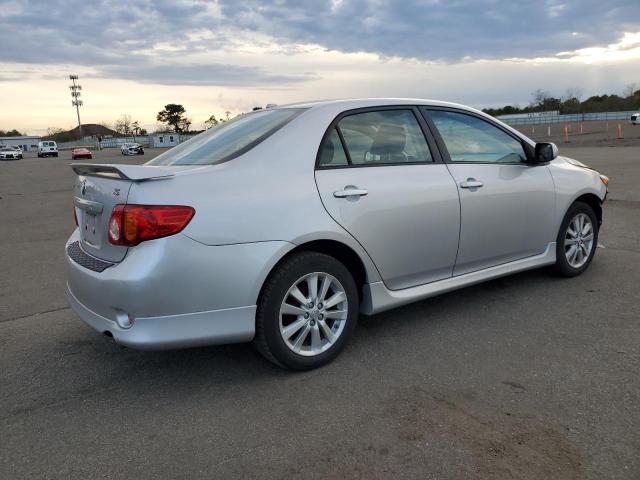 2T1BU4EE8AC286003 - 2010 TOYOTA COROLLA BASE SILVER photo 3