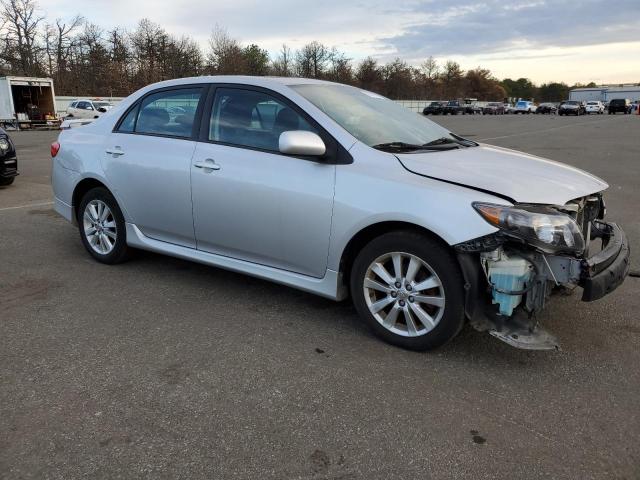 2T1BU4EE8AC286003 - 2010 TOYOTA COROLLA BASE SILVER photo 4