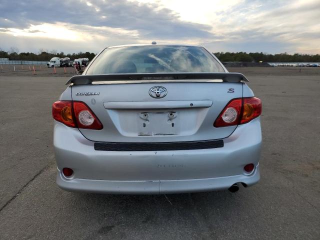 2T1BU4EE8AC286003 - 2010 TOYOTA COROLLA BASE SILVER photo 6