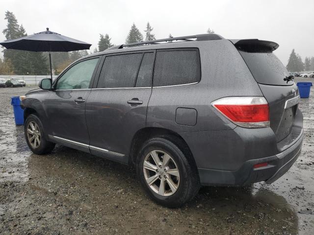 5TDBK3EH0BS081858 - 2011 TOYOTA HIGHLANDER BASE Gris foto 2