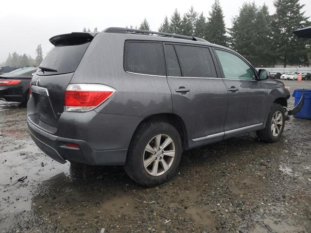 5TDBK3EH0BS081858 - 2011 TOYOTA HIGHLANDER BASE Gris foto 3