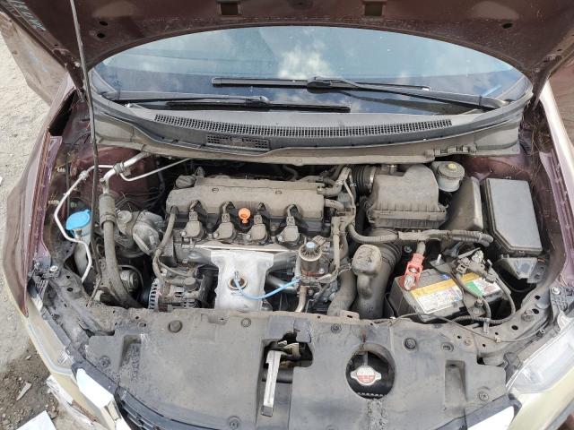 19XFB2F87FE247853 - 2015 HONDA CIVIC EX BURGUNDY photo 11