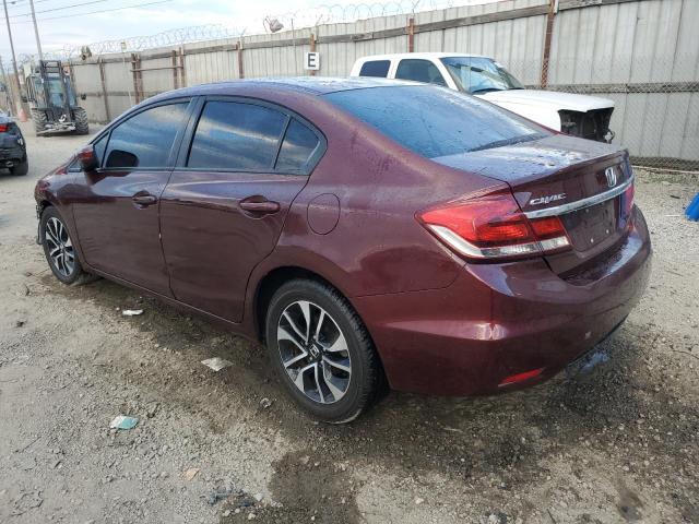 19XFB2F87FE247853 - 2015 HONDA CIVIC EX BURGUNDY photo 2