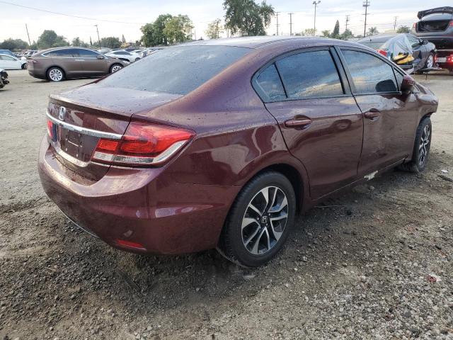 19XFB2F87FE247853 - 2015 HONDA CIVIC EX BURGUNDY photo 3