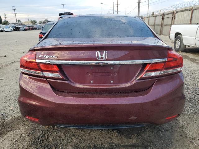 19XFB2F87FE247853 - 2015 HONDA CIVIC EX BURGUNDY photo 6