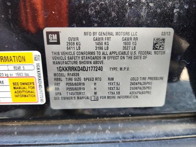 1GKKRRKD4DJ177240 - 2013 GMC ACADIA SLT-1 石墨色 照片 13