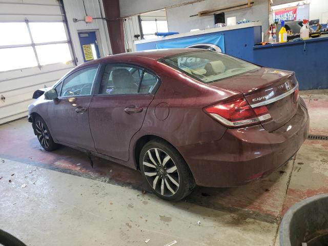 2HGFB2F91FH549864 - 2015 HONDA CIVIC EXL 勃艮第红 照片 2
