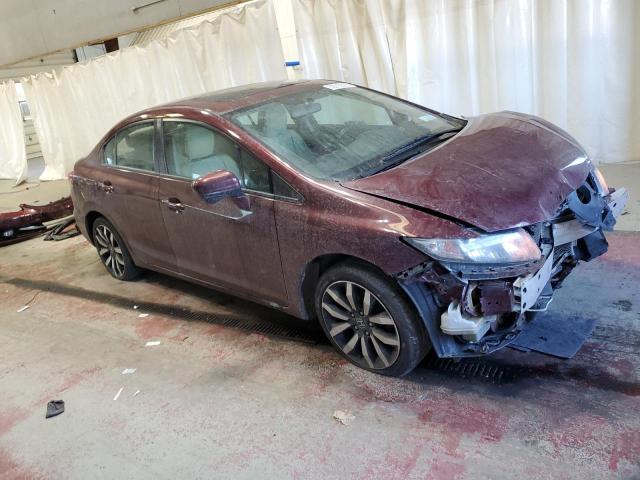 2HGFB2F91FH549864 - 2015 HONDA CIVIC EXL 勃艮第红 照片 4