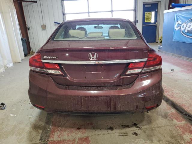2HGFB2F91FH549864 - 2015 HONDA CIVIC EXL 勃艮第红 照片 6